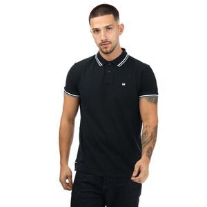 Weekend Offender Mens Vancouver Tipped Polo Shirt / Navy